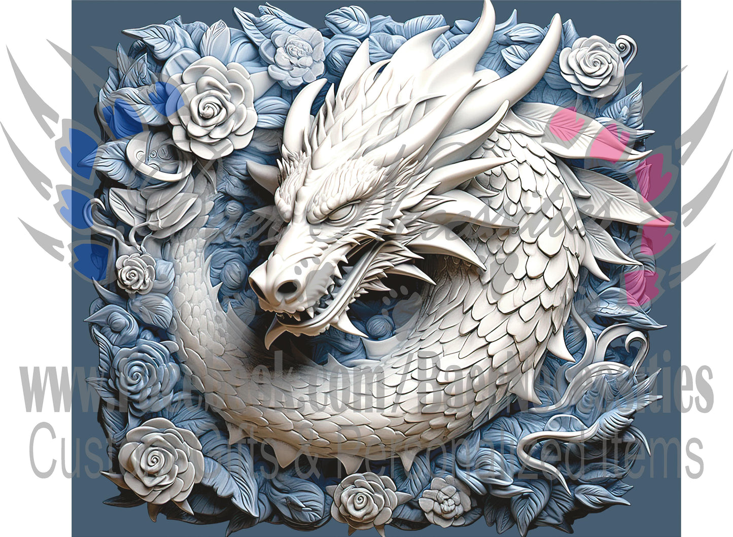 3D Dragon - Tumbler Transfer