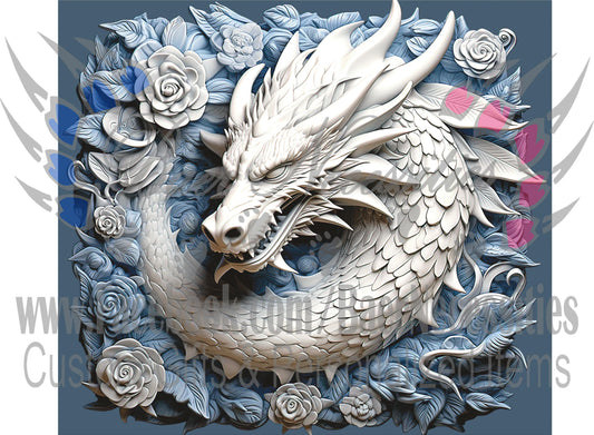 3D Dragon - Tumbler Transfer