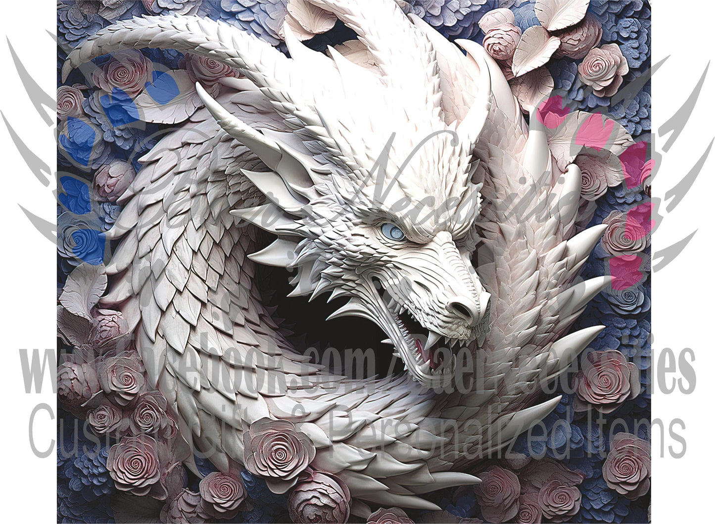 3D Dragon - Tumbler Transfer