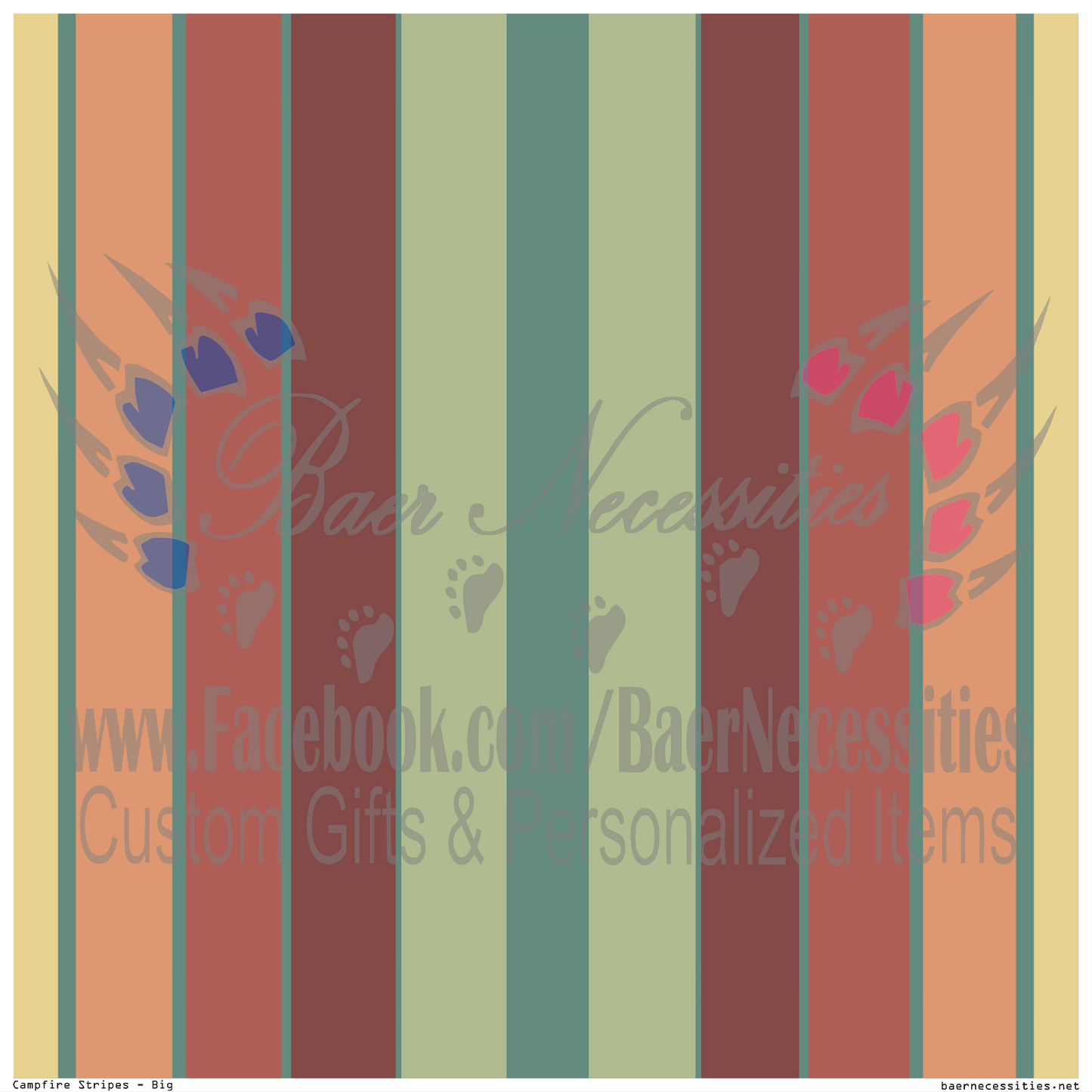 Campfire Stripes - Digital