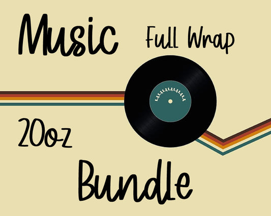 Mystery Music Full Wrap 20oz Skinny Bundle