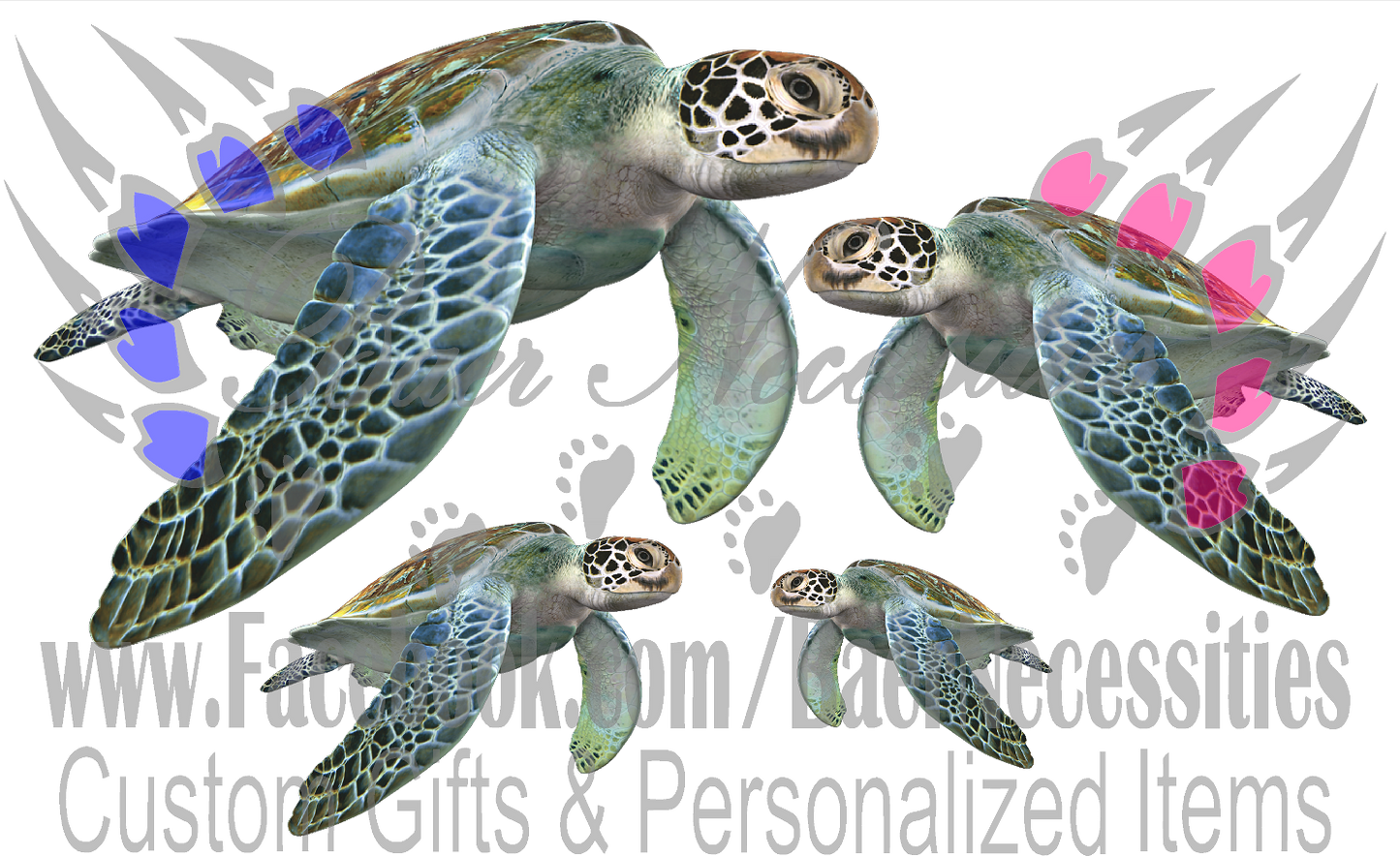 Sea Turtles - Tumbler Decal