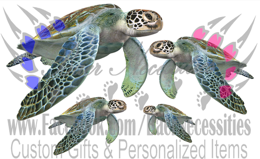 Sea Turtles - Tumbler Decal