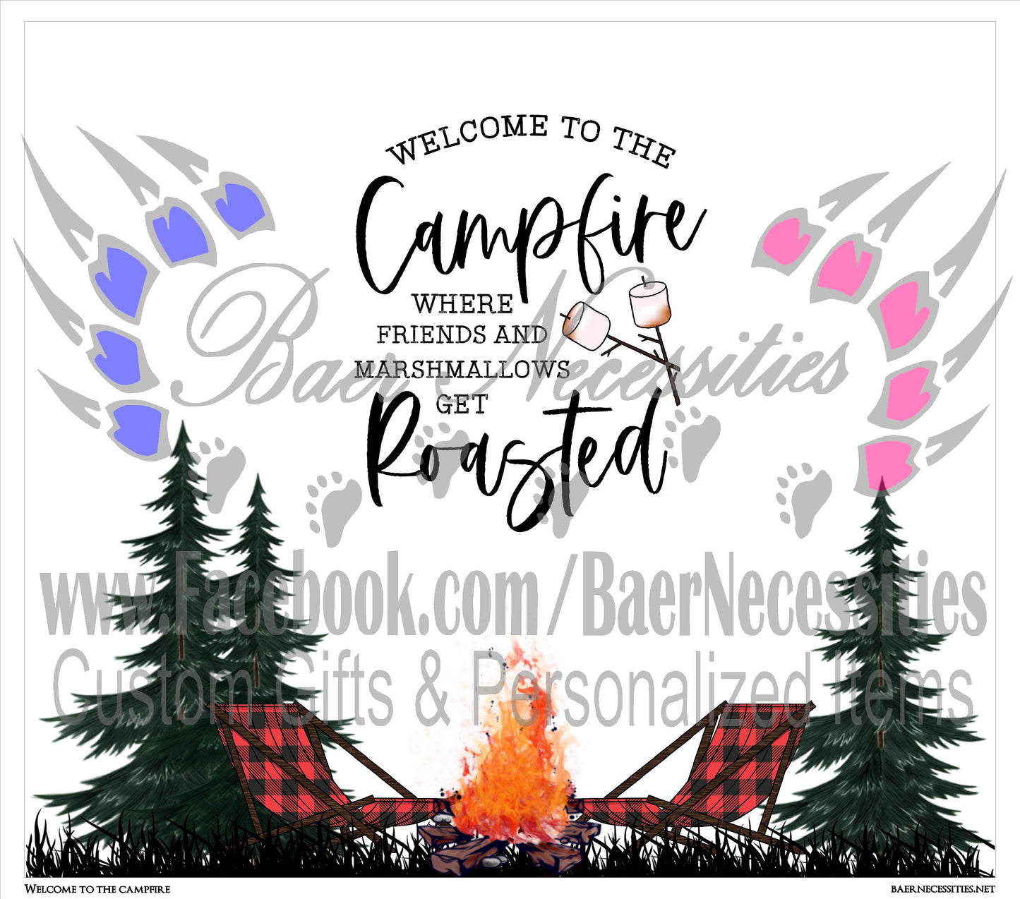 Welcome to the Campfire - Tumbler Transfer