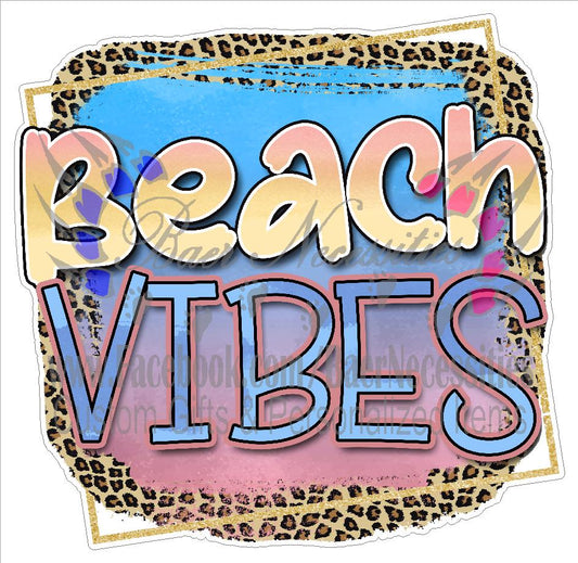 Beach Vibes - Tumber Decal