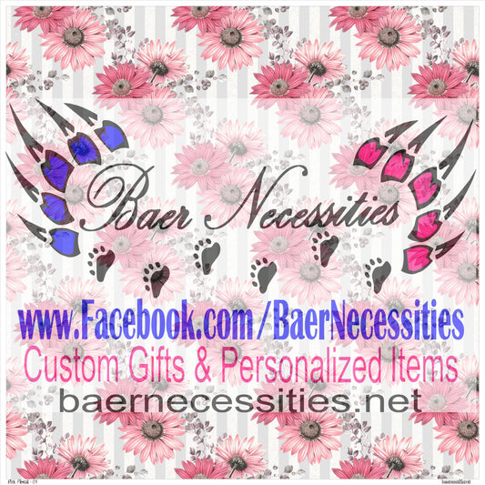Pink Floral 07 - Adhesive