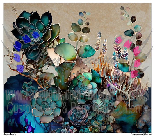 Succulents - Tumbler Transfer