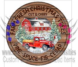Farm Fresh Christmas Trees - Tumbler Decal