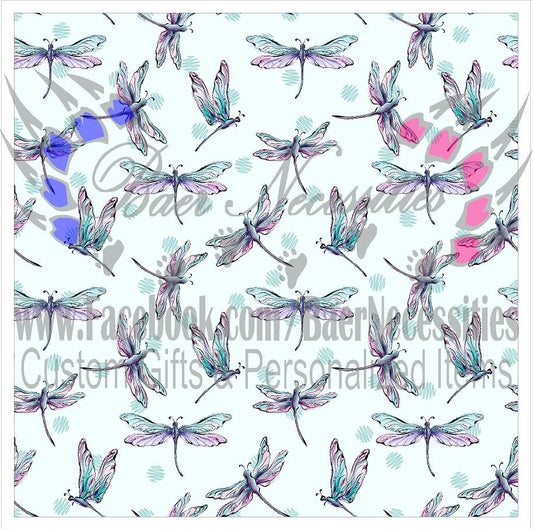 Fantasy Dragonfly Glitter 01 - Adhesive