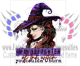 Granddaughter of the Witch you couldn't Burn - Tumber Decal