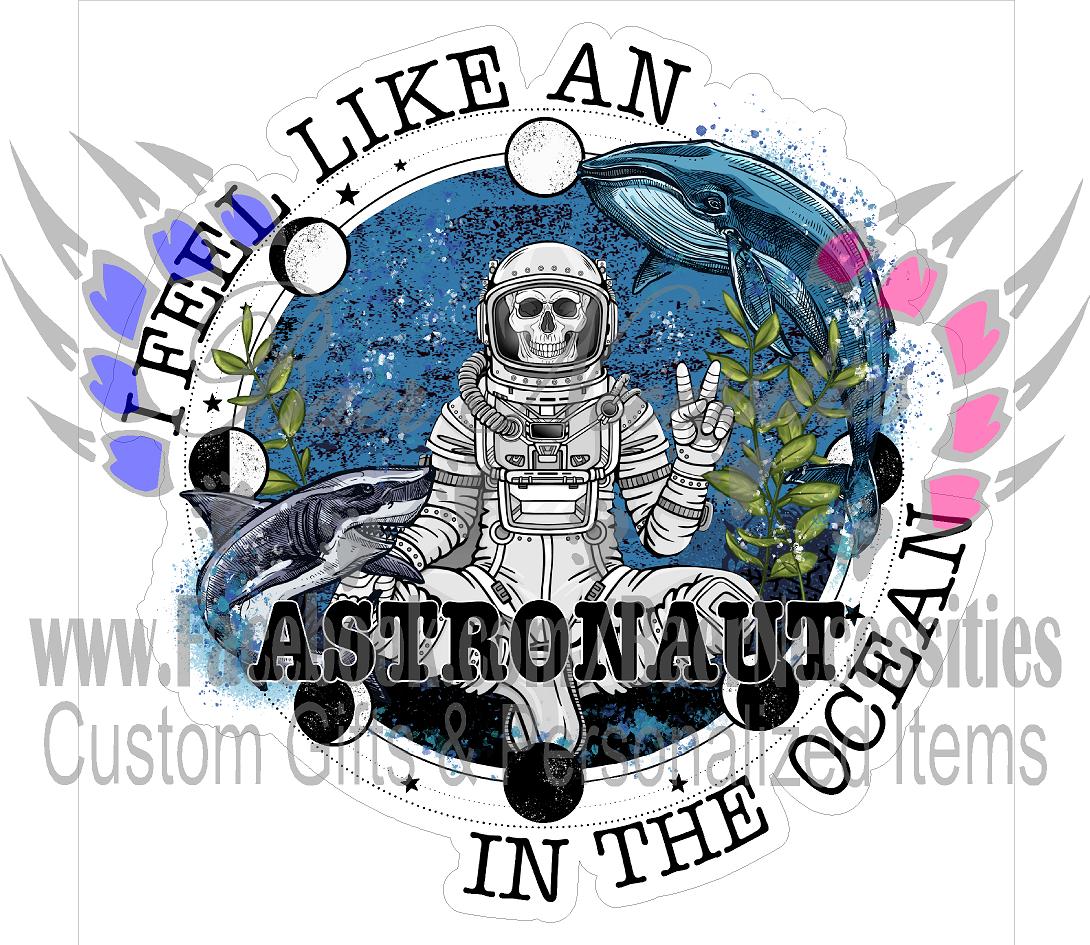 Astronaut in Ocean - Tumber Decal