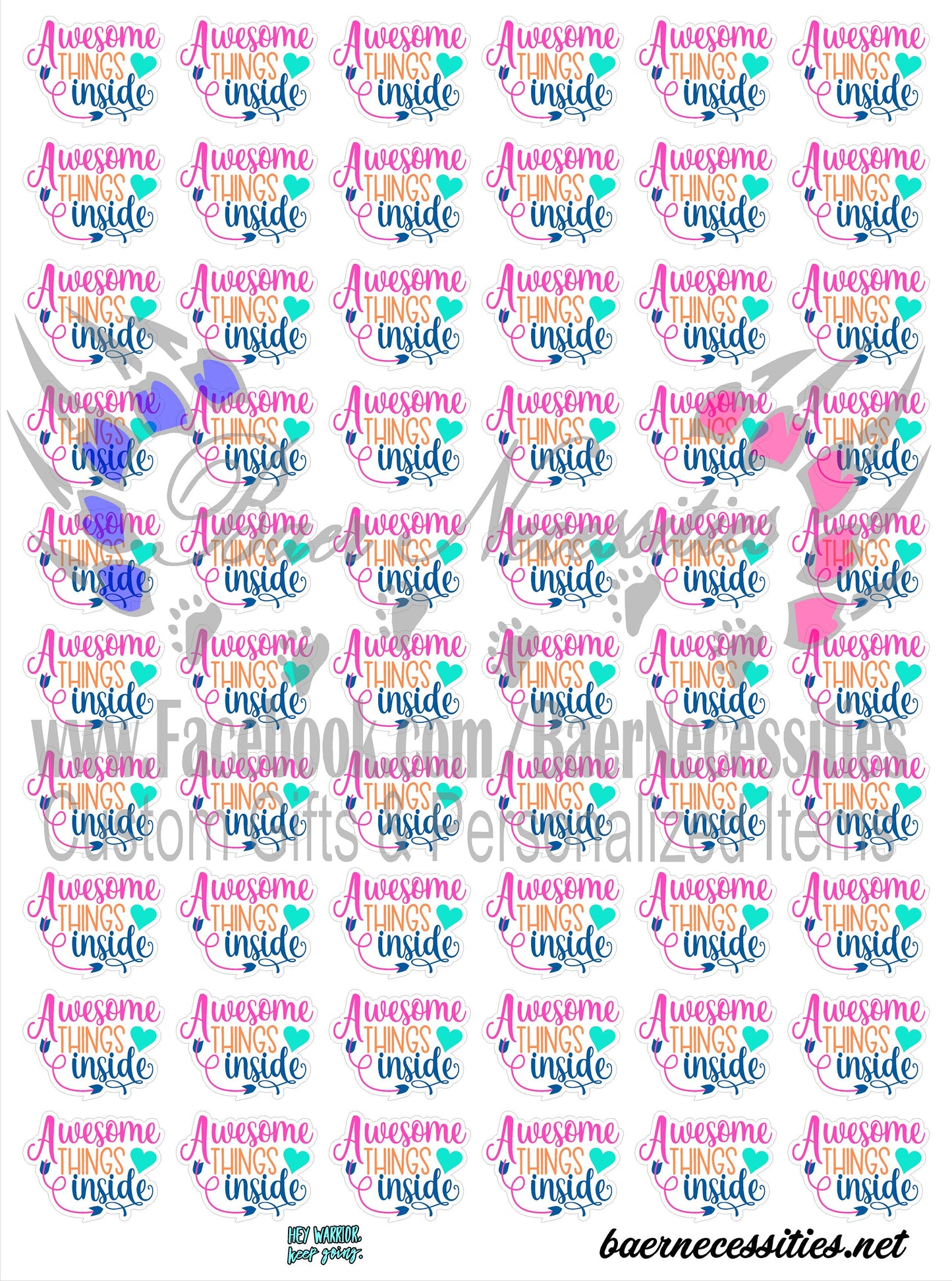 Business Vibrant Packaging Decals
