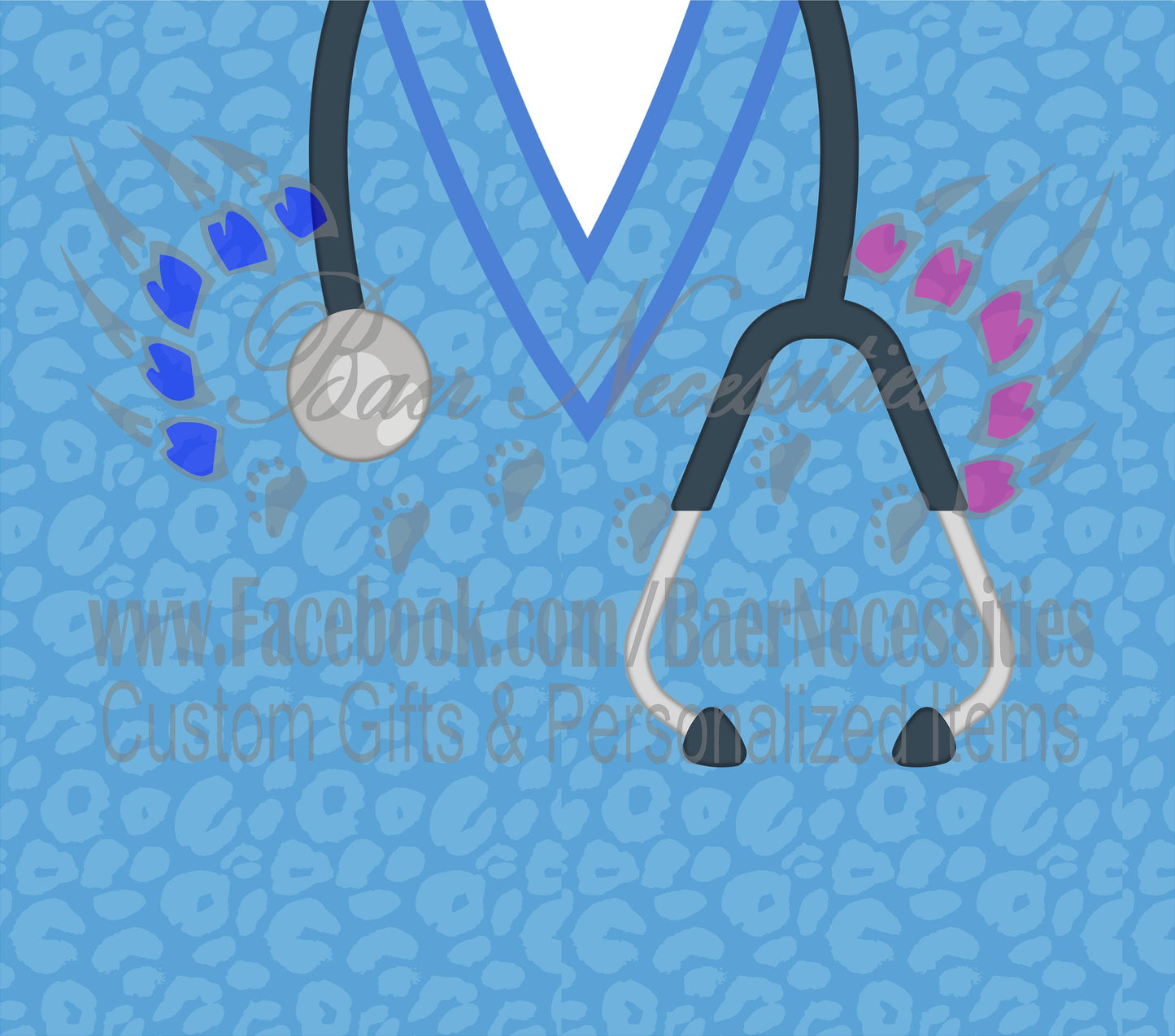 Nurse Leopard - Tumbler Transfer