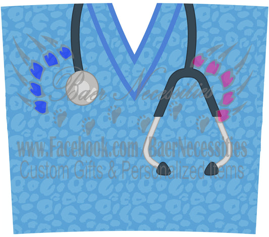 Nurse Leopard - Tumbler Transfer