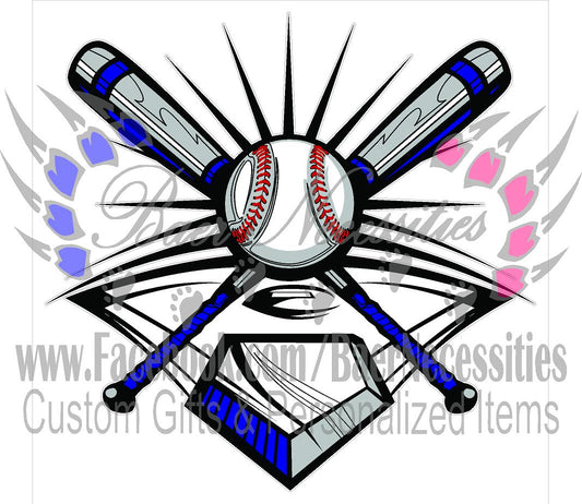 Baseball Blue - Tumber Decal