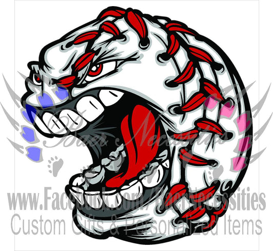 Baseball Face - Tumber Decal