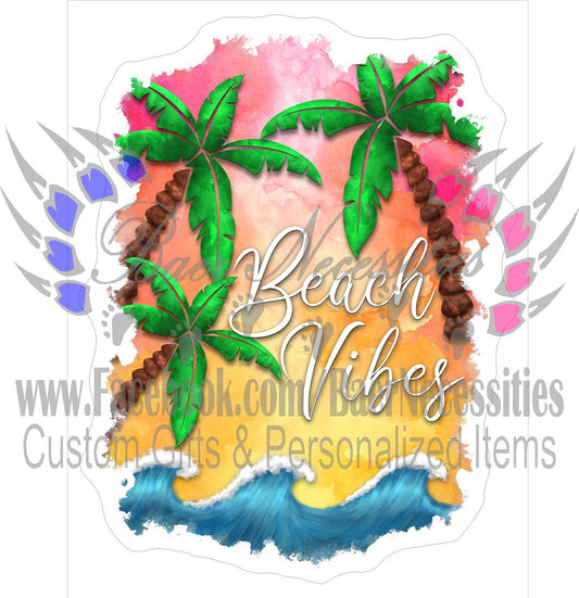 Beach Vibes - Tumber Decal