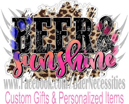 Beer & Sunshine - Tumbler Decal