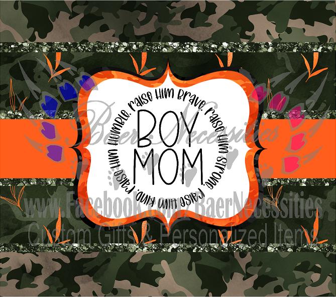Boy Mom Camo - Tumbler Transfer