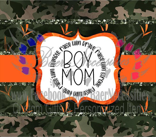 Boy Mom Camo - Tumbler Transfer