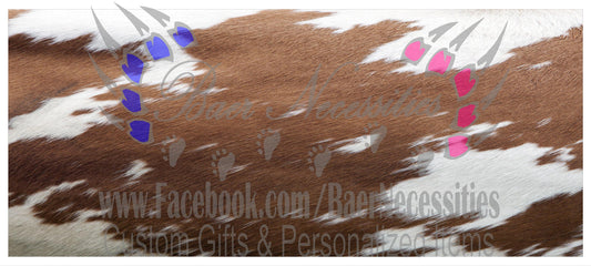 Brown Cow Half Hide - Adhesive