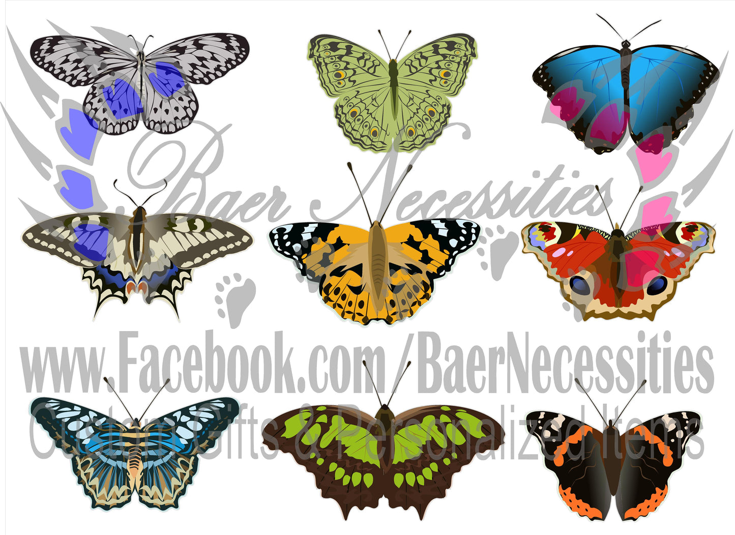 Butterfly Sheet - Decal Theme/Set