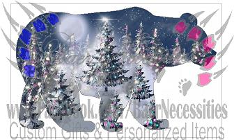 Christmas Bear - Tumber Decal