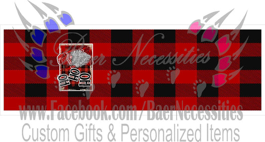 Christmas Buffalo Plaid Gnome - Pen Wrap