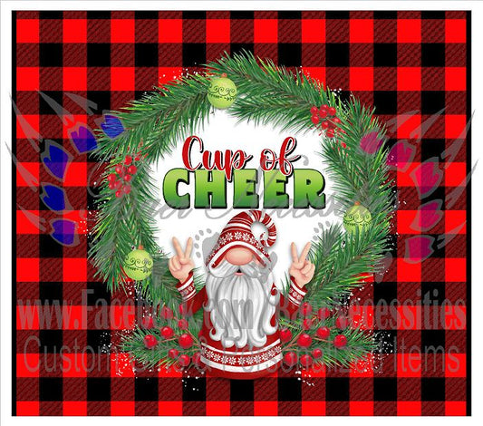 Christmas Gnome Cup of Cheer - Full Wrap