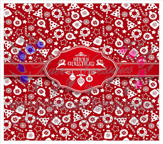 Christmas Label - Tumbler Transfer