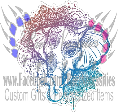 Elephant Lace - Tumbler Decal