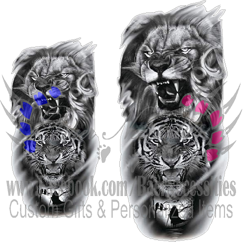 Lion & Tiger - Tumbler Decal