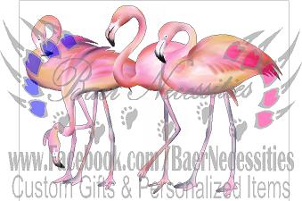 Flock of Flamingos - Tumber Decal
