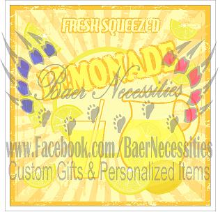 Fresh Squeezed Lemonade Label - Tumbler Decal