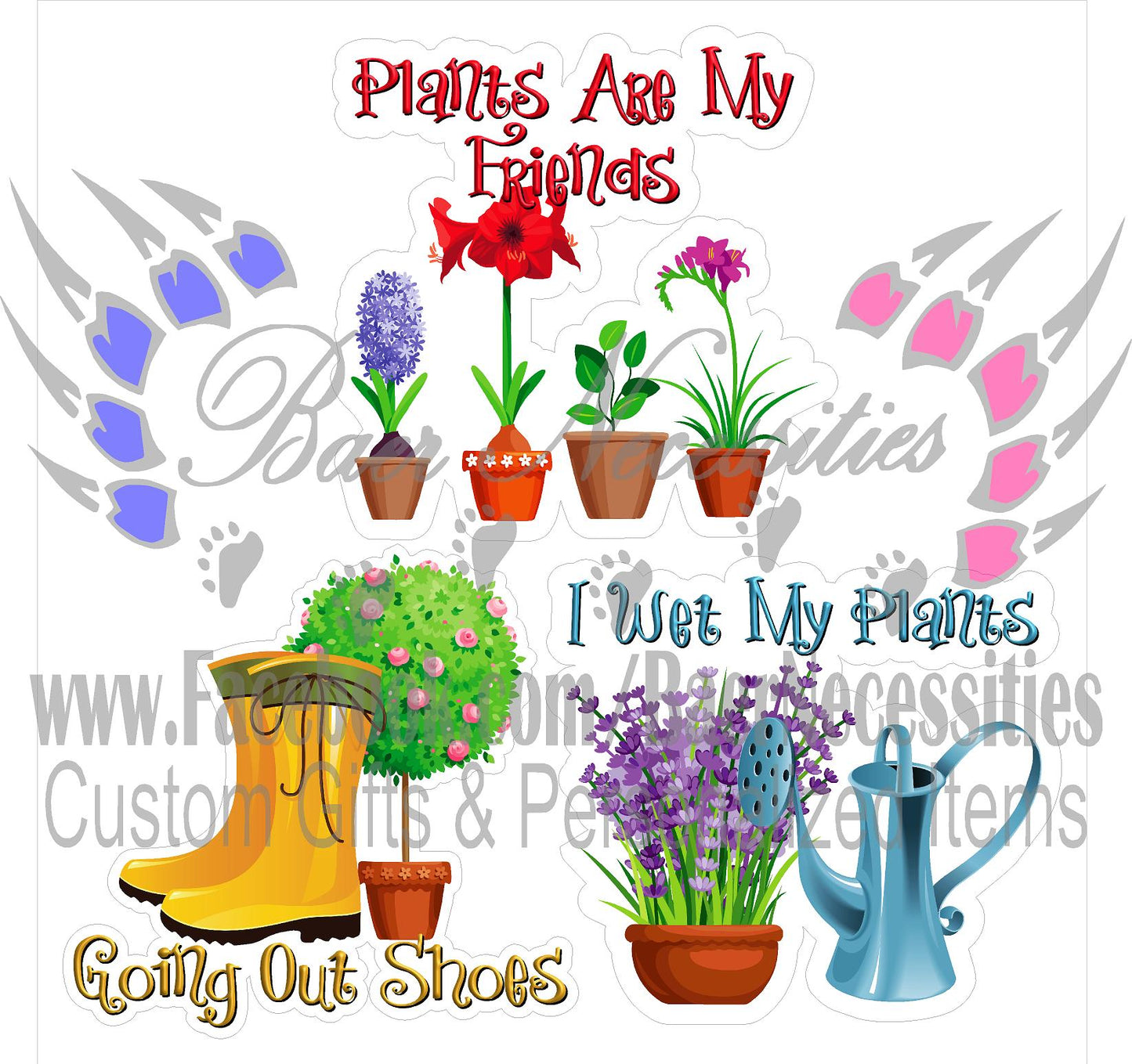 Gardening Trio - Decal Theme/Set