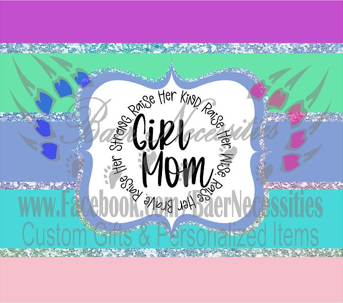 Girl Mom Stripped - Full Wrap