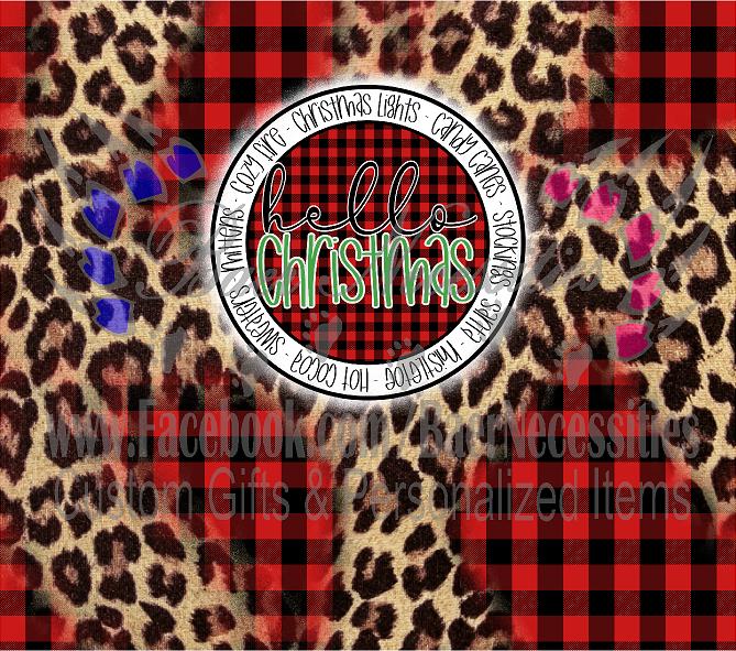Hello Christmas - Tumbler Transfer