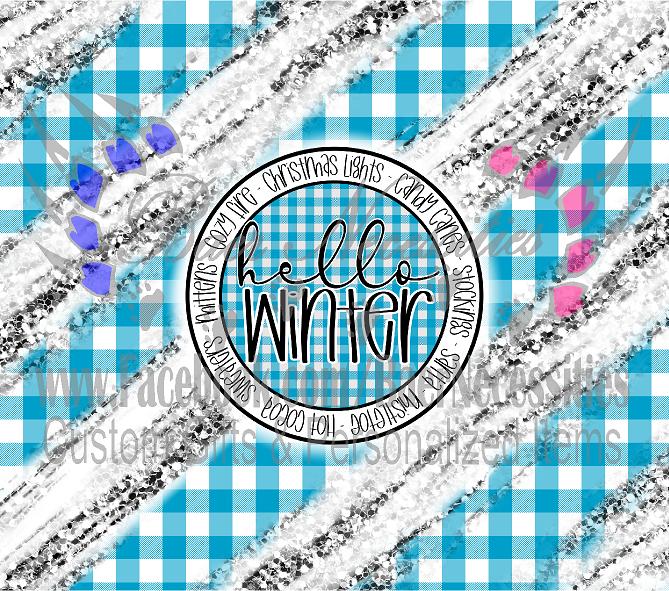 Hello Winter - Tumbler Transfer
