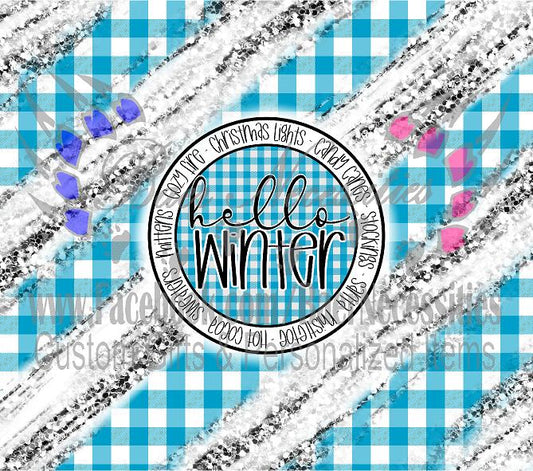 Hello Winter - Tumbler Transfer