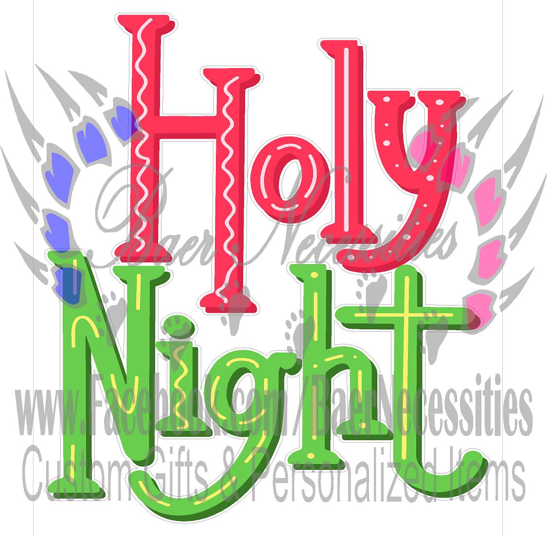 Holy Night - Tumbler Decal