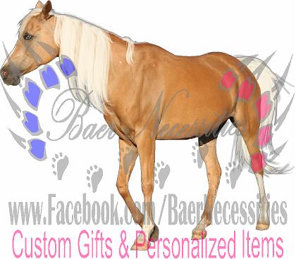 Horse Palomino - Tumbler Decal
