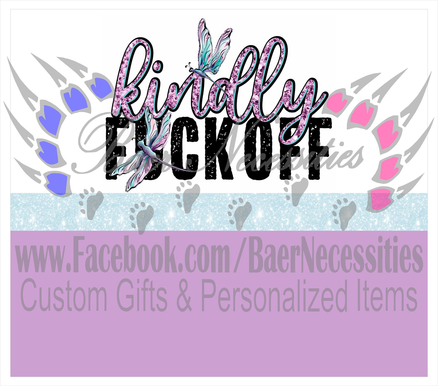 Kindly F* OFF Dragonfly - Full Wrap