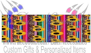 Leopard Stripped Sunflower - Pen Wrap