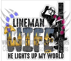 Lineman Wife - Tumber Decal