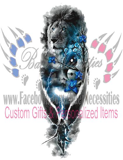 Lion Ying Yang - Tumbler Decal