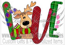 Love Reindeer - Tumbler Decal