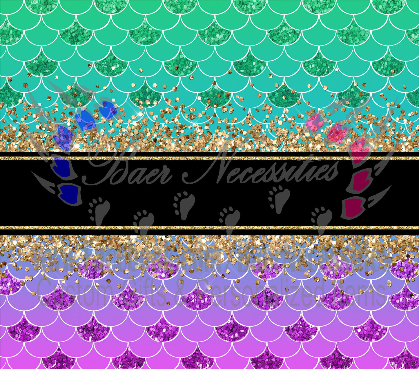 Mermaid Ombre 20oz - Full Wrap