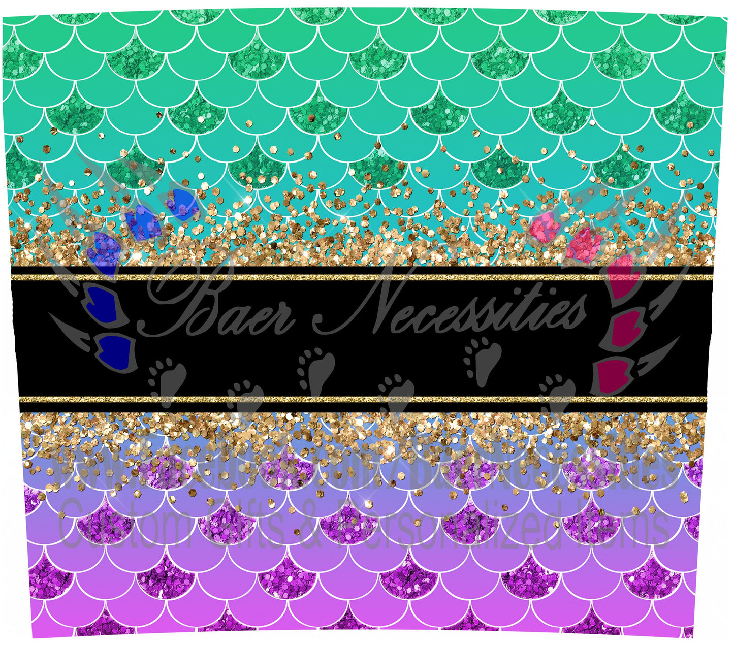 Mermaid Ombre 20oz - Full Wrap