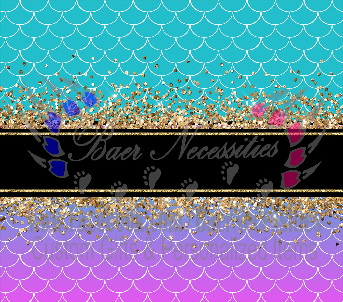 Mermaid Ombre 20oz - Full Wrap