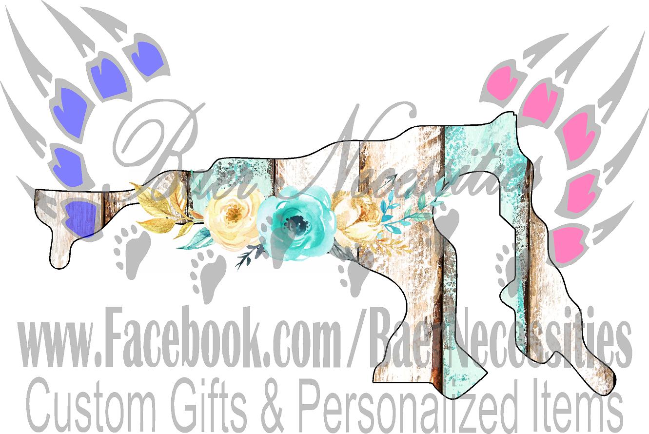 Maryland Wood Floral State - Digital